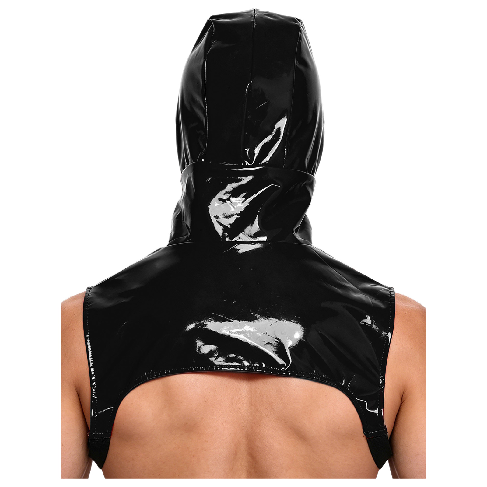 Leather Work Vest - Colete Masculino de Couro PU com