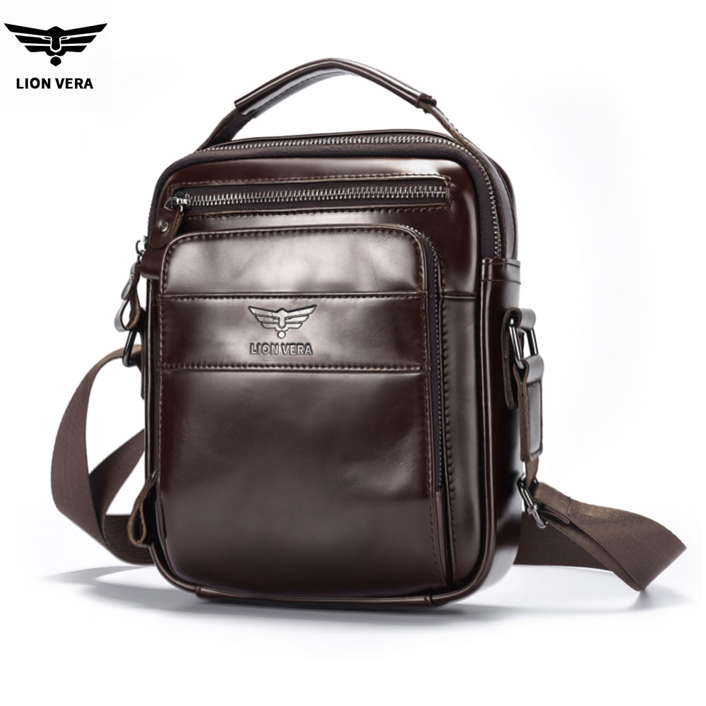 Leatherwork Thread - Bolsa de Ombro Masculina LION VERA