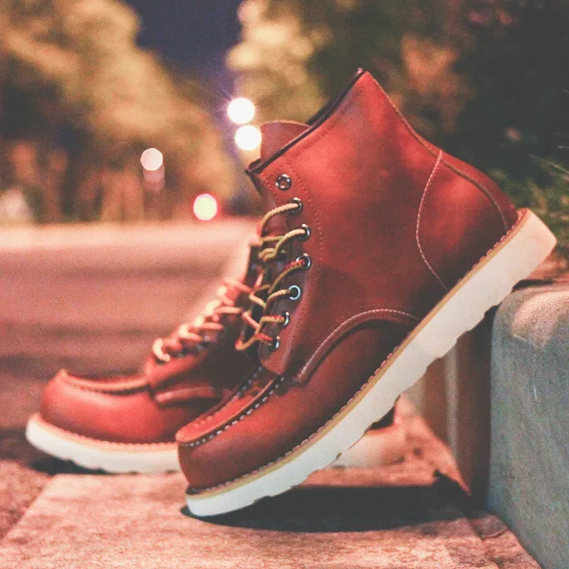 Botas masculinas de couro genu - Leatherwork Beginner avaliação e preço