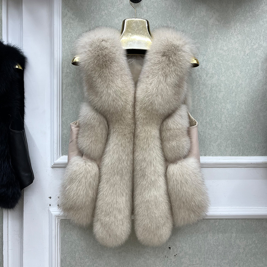 Colete Feminino de Luxo em Pel - Leather Work Vest avaliação e preço