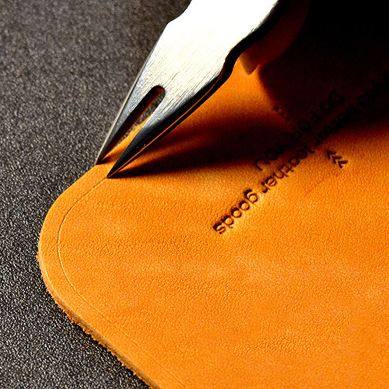 1pc couro raso slot borda line - Leatherwork Accessories avaliação e preço