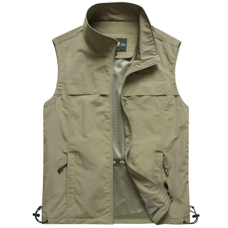 Homens ao ar livre malha colet - Leather Work Vest avaliação e preço