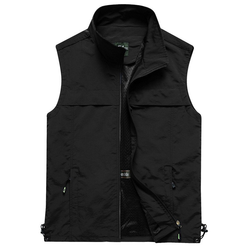 Homens ao ar livre malha colet - Leather Work Vest avaliação e preço
