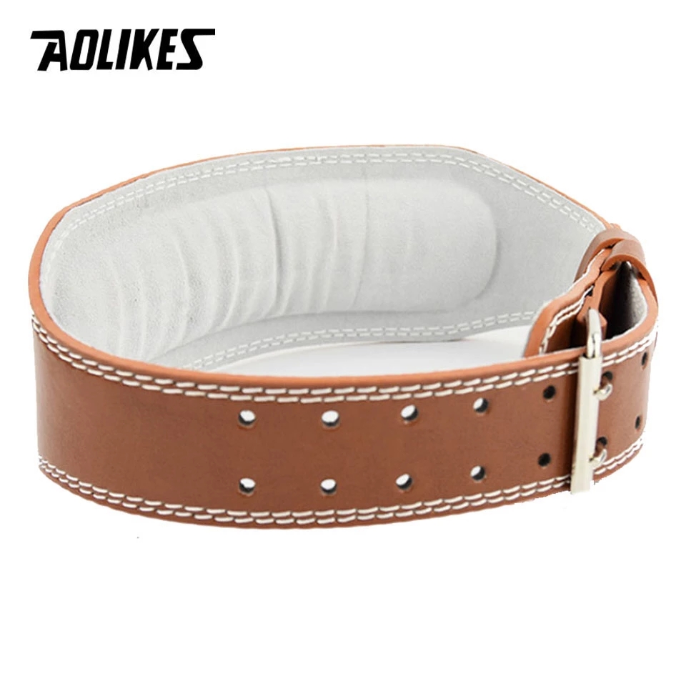Aolikes novo cinto de levantam - Leather Workout Belt avaliação e preço