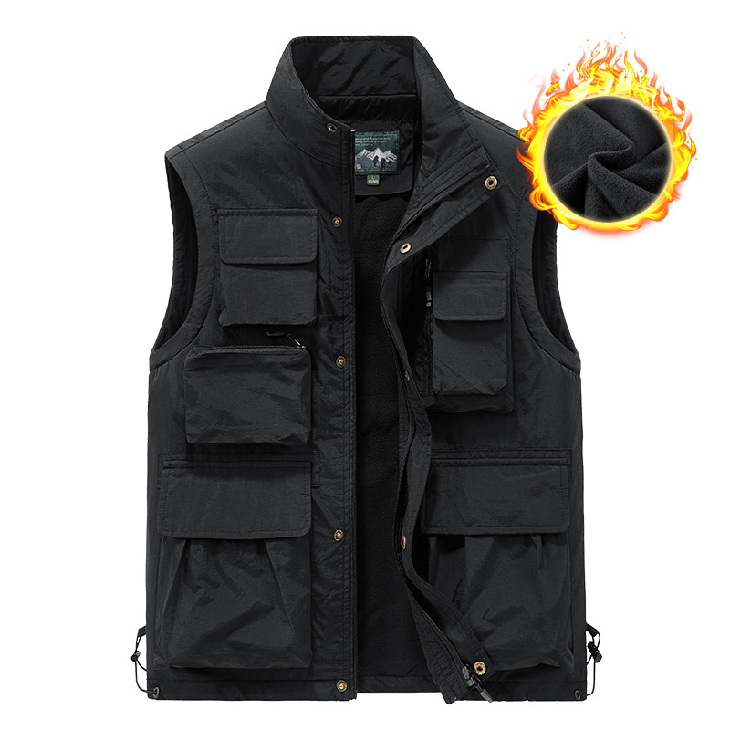 Coletes masculinos de lã multi - Leather Work Vest avaliação e preço