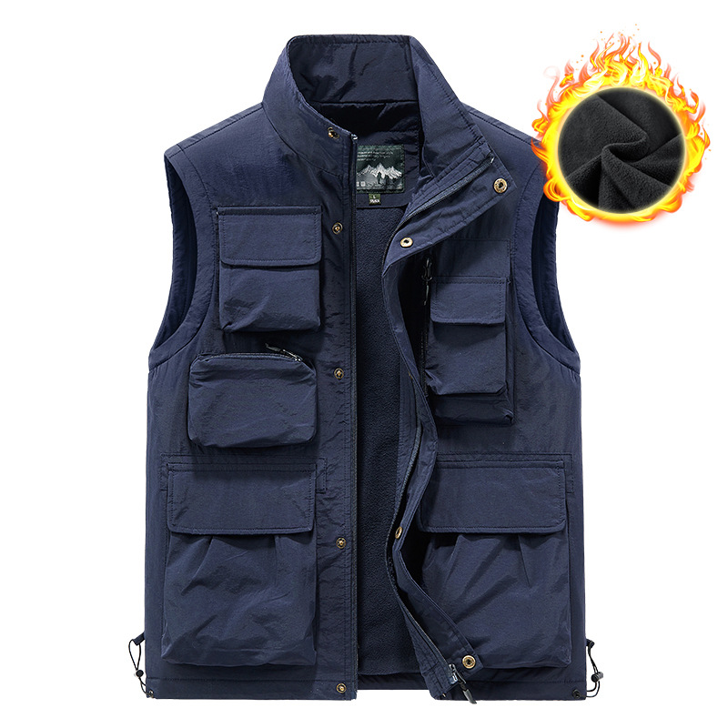 Coletes masculinos de lã multi - Leather Work Vest avaliação e preço