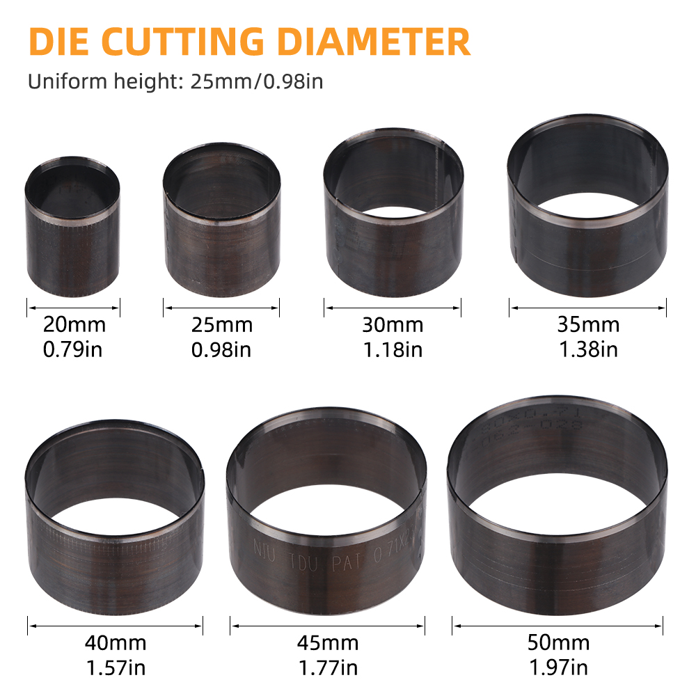 Conjunto de 7 Peças de Matrize - Leatherwork Punching Tool avaliação e preço