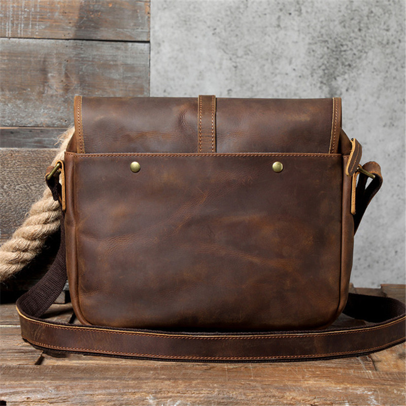 Saco mensageiro de couro louco - Leatherwork Thread avaliação e preço