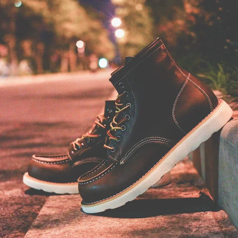Botas masculinas de couro genu - Leatherwork Beginner avaliação e preço