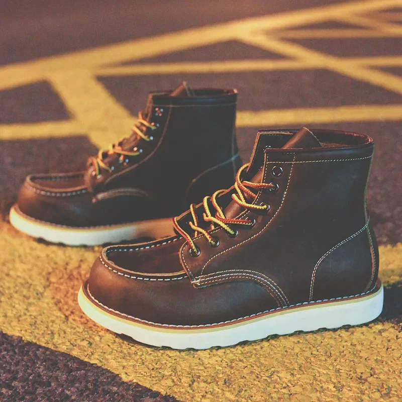 Botas masculinas de couro genu - Leatherwork Beginner avaliação e preço