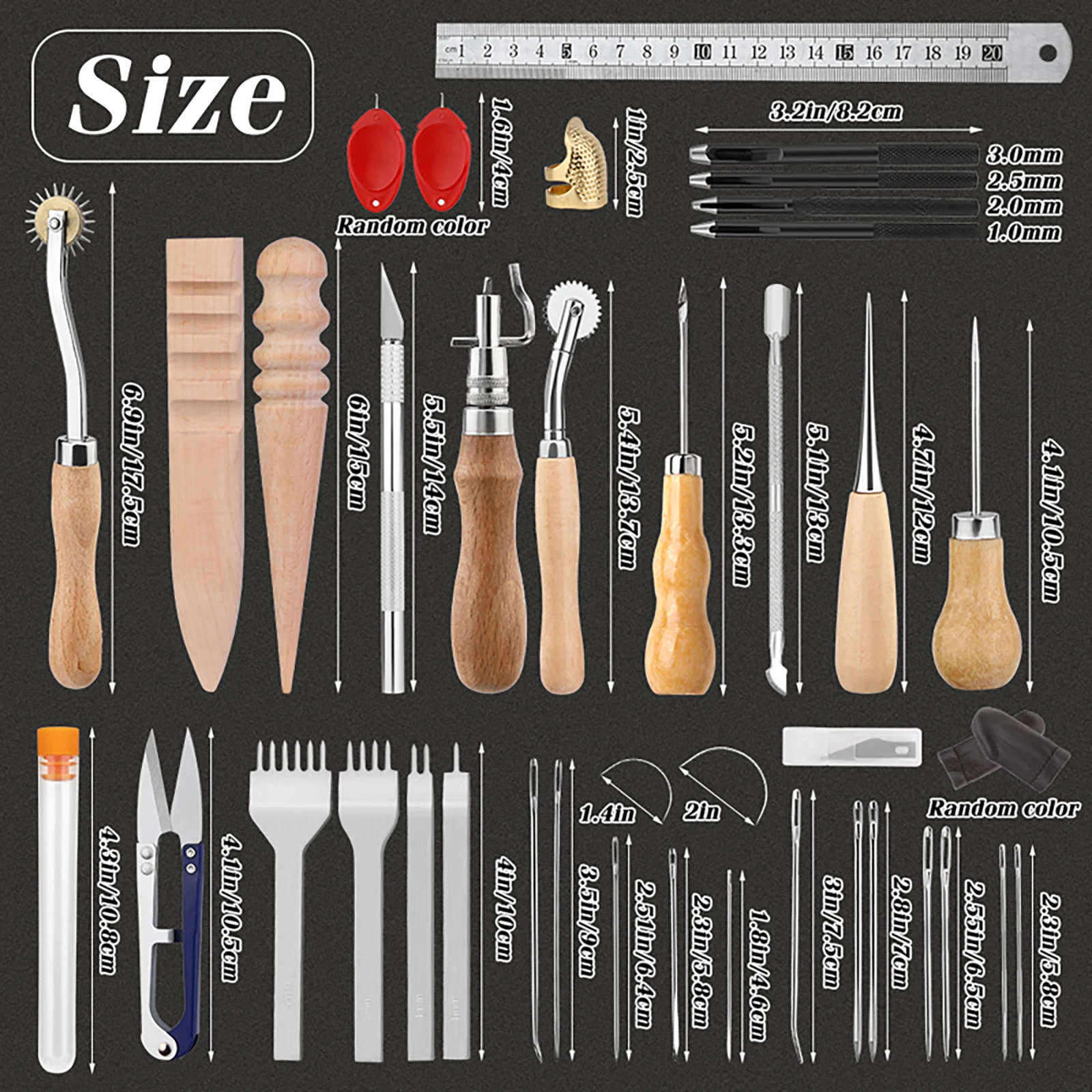 Kit de Costura em Couro Laranj - Leatherwork Tool Kit avaliação e preço