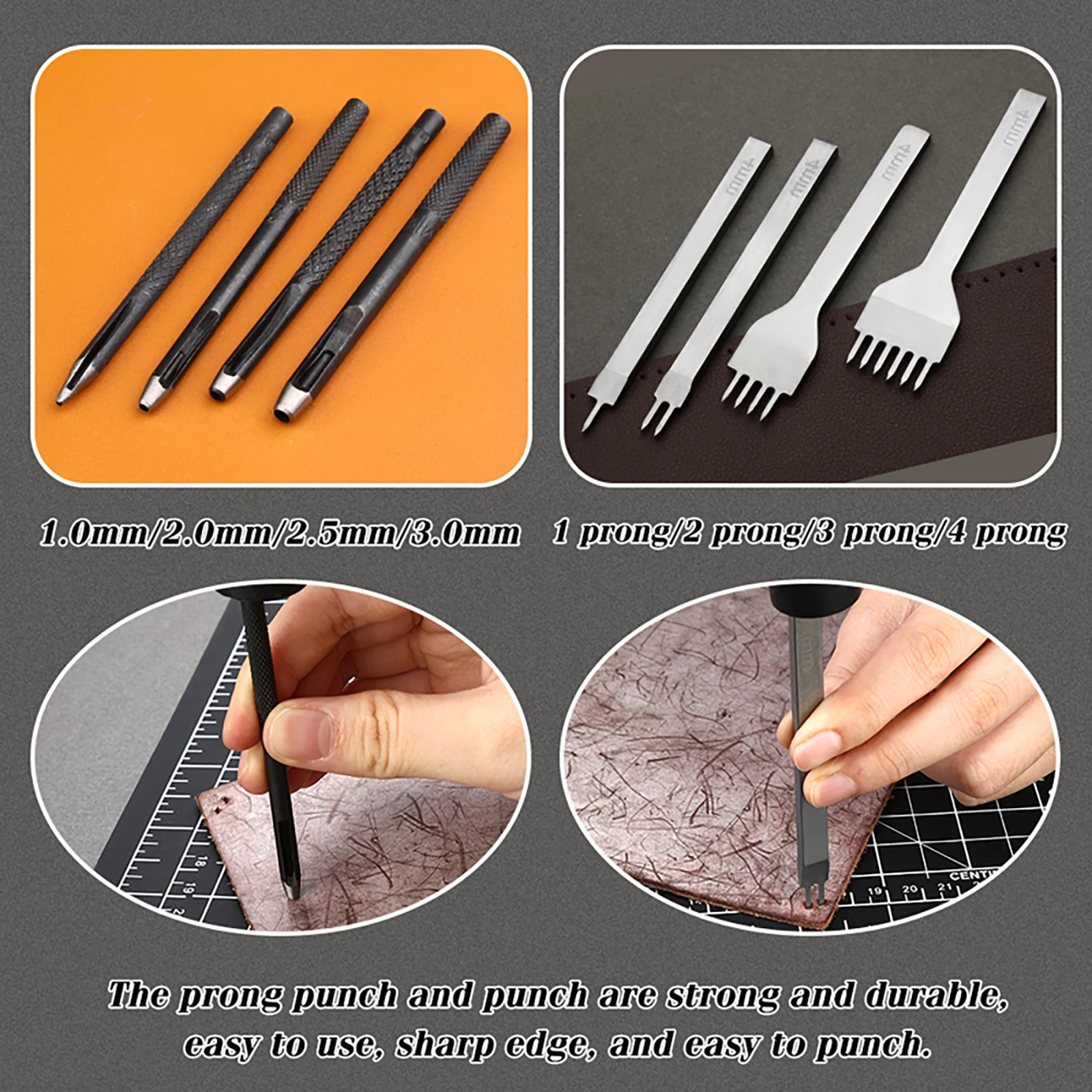 Kit de Costura em Couro Laranj - Leatherwork Tool Kit avaliação e preço