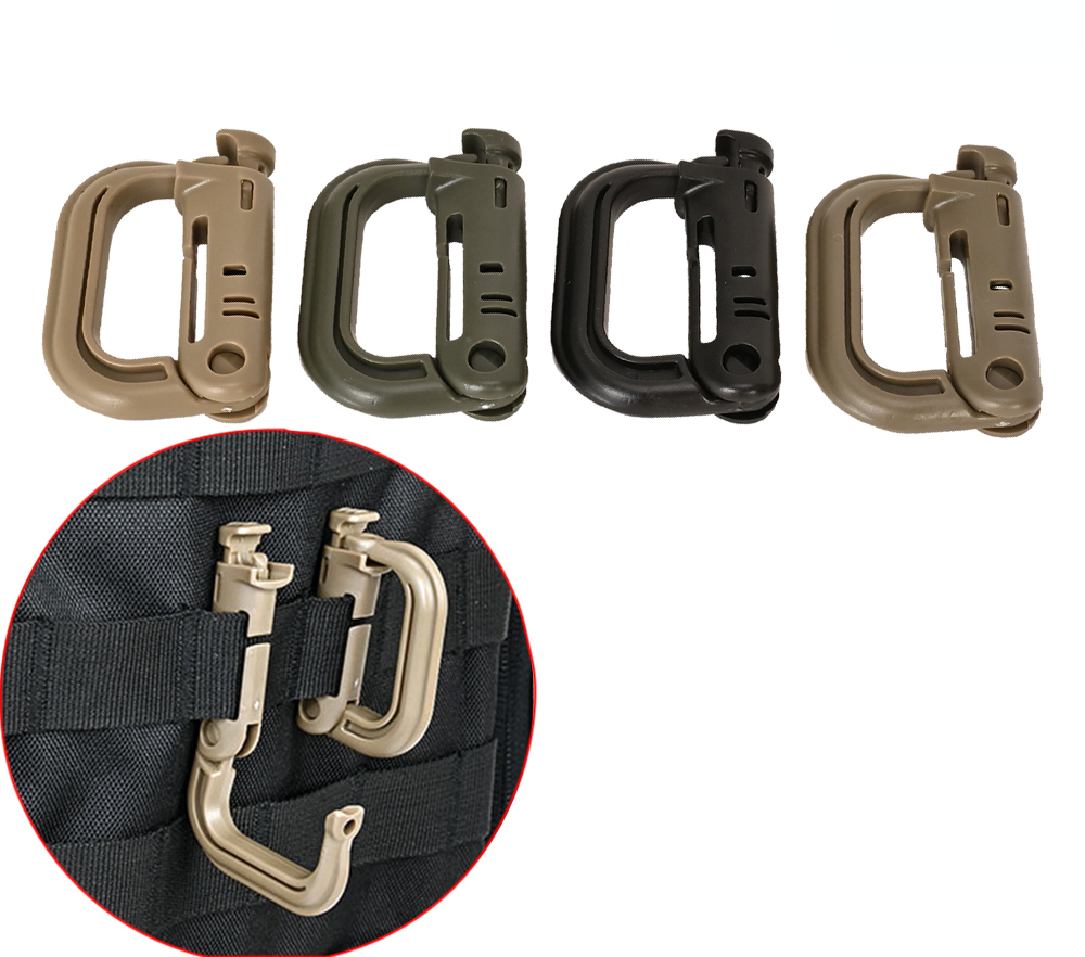 2 Peças Mosquetão Tático MOLLE - Snap Fastener Setter avaliação e preço