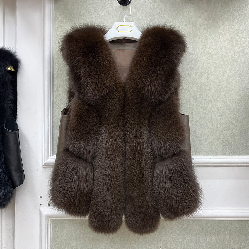 Colete Feminino de Luxo em Pel - Leather Work Vest avaliação e preço